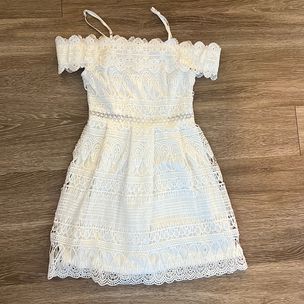 lacey white dress